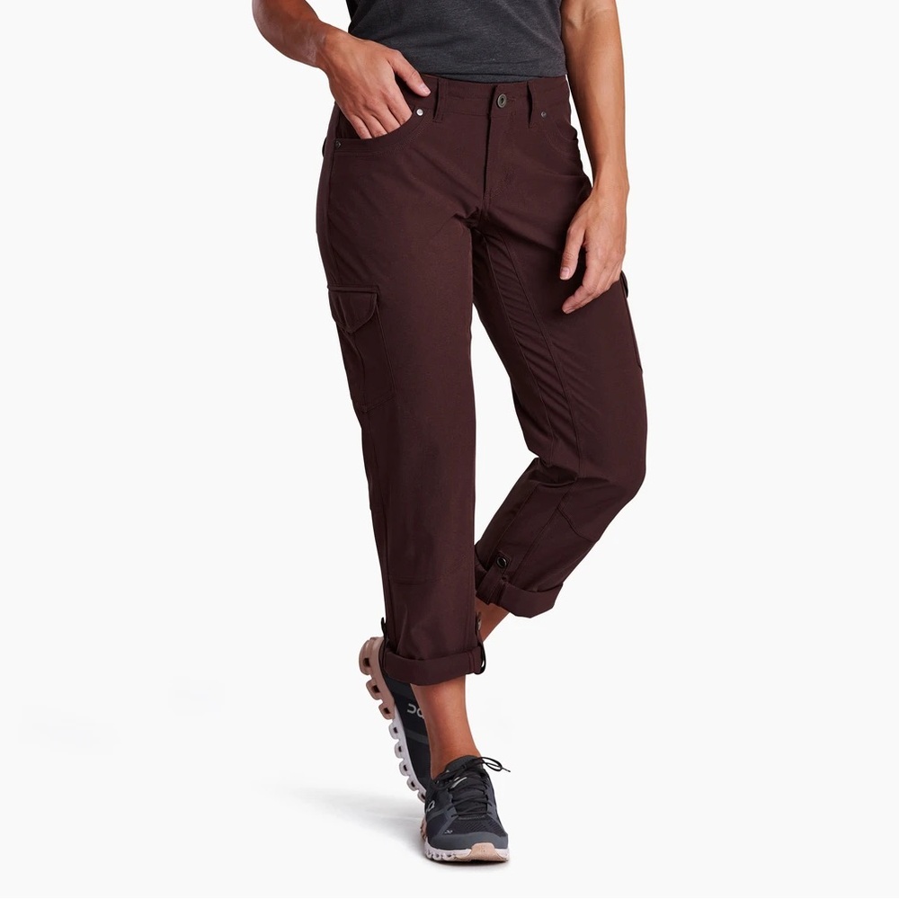 Kuhl Women's Freeflex Roll-Up Pants Size 10 Reg  BARBERRY Hiking Outdoor